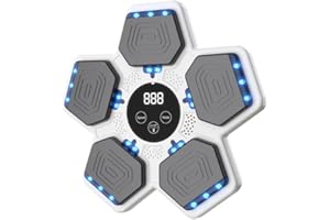 LOLBOX 2025 Music Boxing Machine for Adults and Kids, Smart Interactive Boxing Training Equipment with Gloves Wall Mounted, Workout Punching Machine for Home,Office and Gym