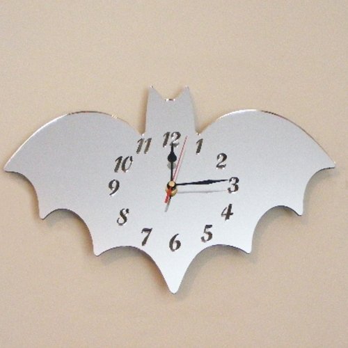 Super Cool Creations Bat Clock Mirror 30cm x 20cm