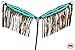 HILASON Horse Breast Collar Fringes American Leather Turquoise Cheetahthumb 4
