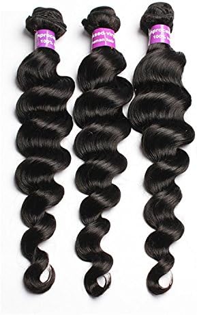 6A Brazilian Virgin Hair 3 Bundle 50G/Pcs Loose wave Human Hair Virgin Hair Extension Unprocessed Brazilian Virgin Hair