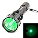 z-z@ Waterproof HS-802 350 Lumens Led Flashlight 250 Yard Long Range Hunting Light Coyote Hog Hunting Flashlight Light Lamp Torch for Hunting Caving and Emergency Use (Green Light)