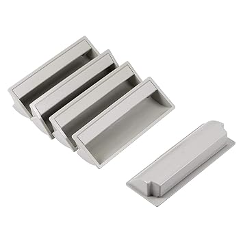 Uxcell Flush Pull Finger Insert Recessed Cabinet Door Handles
