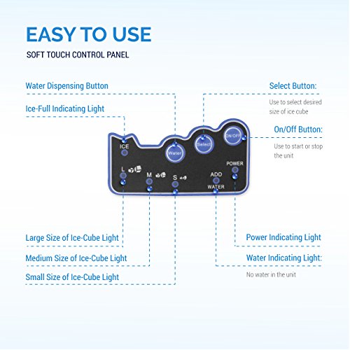 Della Stainless Steel Water Dispenser w/BuiltIn Ice Maker Machine