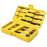GORCHEN Damaged Screw Extractor Set Remove Stripped or Broken Screws Bolt Fastener Easy Out with Right Handed Boring Drill Bit Set
