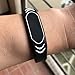 125KHZ RFID Wristbands EM4100 Silicone Bracelet Black Adjustable (Black-2pcs)