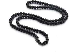 COLORFUL BLING 8MM Natural Wood Bead Necklace Africa Wooden Chain Statement Unisex Chunky Strand Necklaces Hip Hop Jewelry