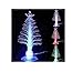 ZERO121 Colorful Christmas Tree Mini Christmas Tree USB Christmas Tree Mini USB Powered 7 Colors Fiber Optic Seasonal Decorative Christmas Tree(Color Changing) (Microfiber)