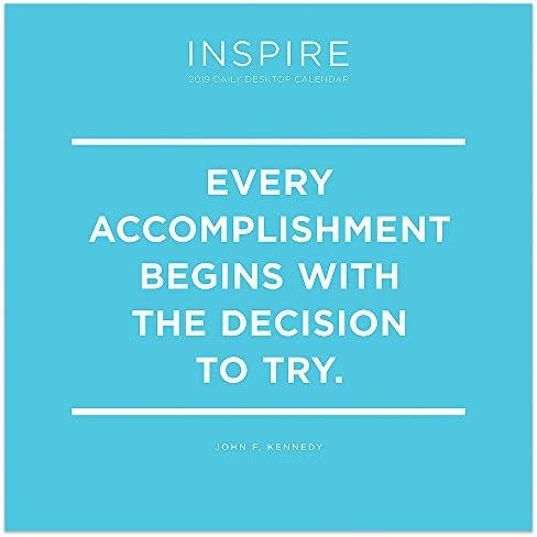 2019 Inspire Daily Quotes Desk Calendar