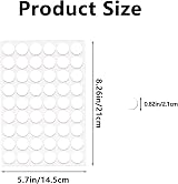 Siqian White Furniture Stickers Self-Adhesive Screw Hole Covers 54pcs 21mm view 2