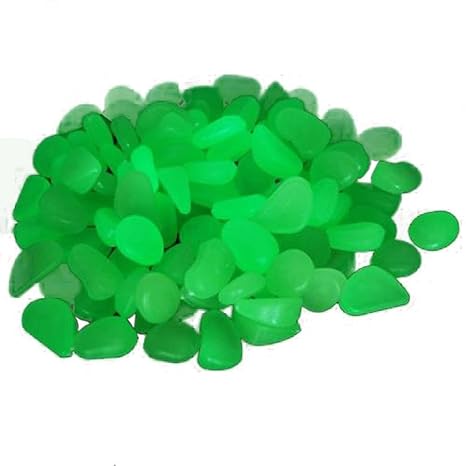 ETribe Synthetik Glow in the Dark, Pebbles-stein für den Garten, Beetplatten Sky BlueMaking sieht in Ihrem Garten oder Innenh