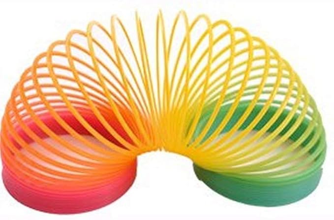 Elemento Magic Spring Rainbow - Bouncy Expandable Slinky Toys (Pack of 2)