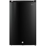 Midea MRU03M2ABB Upright Freezer Large Black, 3.0 Cubic Feet