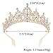 Sppry Women Tiara with Comb - Colorful AB Crystals Crown for Bridal Princess Girls at Wedding Birthday Pageant (Gold)