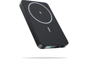 H H·E·T·P Magnetic Portable Charger Power Bank 5500mAh,Slim Wireless Portable Charger with LCD Display,PD Fast Charging USB-C Battery Pack Compatible with Magsafe, iPhone 15/15 Pro/15 Pro Max/14/13 /12 Series