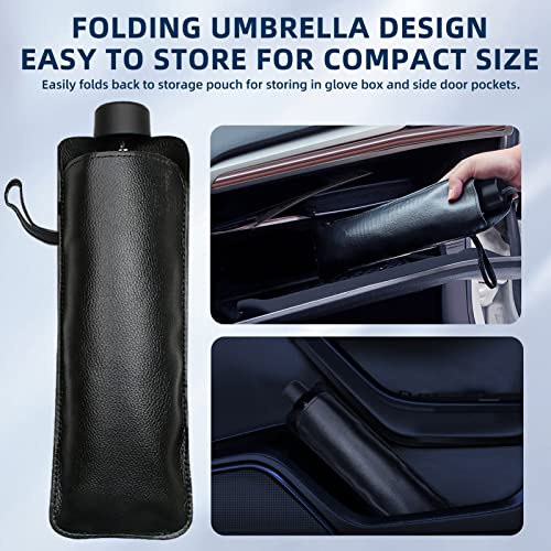 Yibaodan Car Windshield Sun Shade, Umbrella Sun Shade Protect Car from Sun Rays Damage - Blocks UV Rays Heat Keep Vehicle Cool, Fits Most Vans SUVs Truck(57\