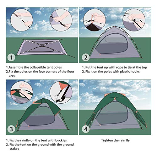 BFULL Camping Tents 23 Person Lightweight Backpacking Tents for Hiking