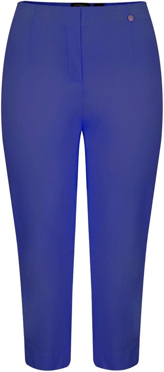 Robell Trousers - Marie 07 Cropped Trouser, Royal Blue, 8 (34): Amazon.co.uk: Clothing