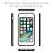 iPhone 8 Plus Case / iPhone 7 Plus Case, CaseCrown Lux Glider Case (Jet Black) w/ Glossy Finish & Felt Interior
