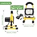 Ustellar 1600LM 20W LED Work Light (150W Equivalent), Waterproof Portable LED Flood Lights, Stand Industrial Working Light for Construction Site, Workshop, 16ft/5M Cord with Plug, 6000K Daylight White