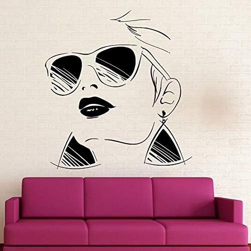 Yaoxingfu Estilo De Moda Gafas Chica Vinilo Apliques Salon De