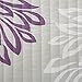 Comfort Spaces CS14-0066 Enya 3 Piece Quilt Coverlet Bedspread Ultra Soft Floral Printed Pattern Bedding Set, King, Purple-Grey