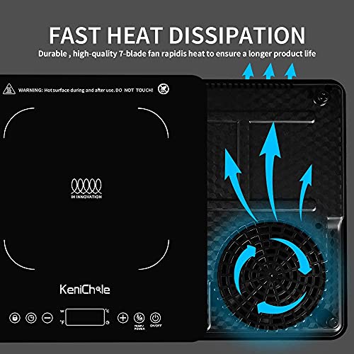 Electric Induction Cooktop Countertop Burner 1800W Digital Double