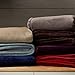 Amazon Brand – Pinzon Velvet Plush Blanket - King, Aubergine