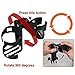 Wheelchair Cup Holders, ProCIV Bike Cup Holder fits Baby Stroller, 360 Degrees Universal Pushchair Bicycle Strollers, Bike, Mountain Bike and Wheelchair, Black