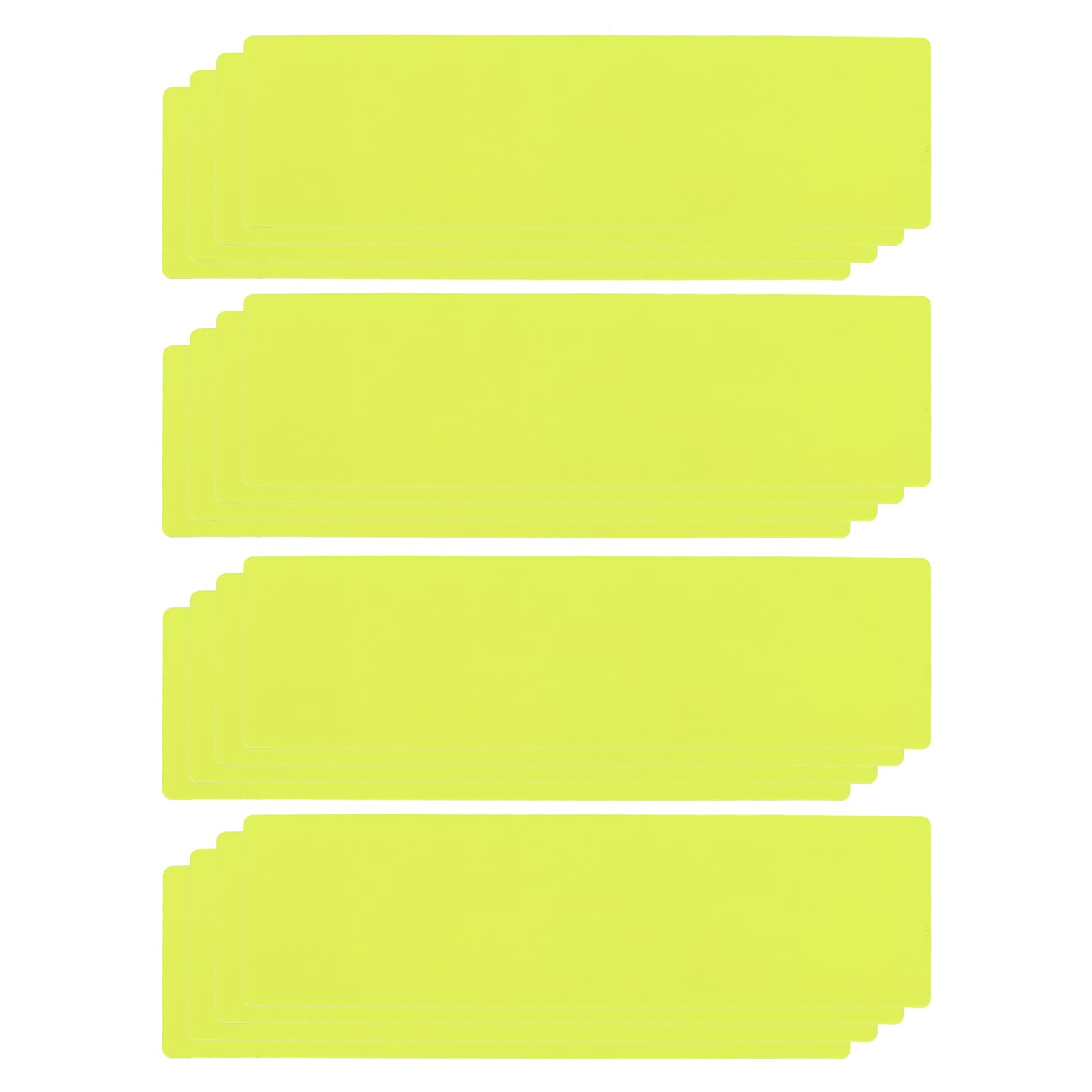 PATIKIL Magnetic Name Tag 8.27x2.3Inch, 16 Pcs Dry Erase Magnet Labels Waterproof Reusable Strips for Classroom Office Refrigerator Home whiteboard, Fluorescent Green