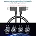 Ortikar Compatible 1FT 90 Degree Micro USB to iphone ipad OTG Data Cable Right Angle Phone Tablet Connector Cord DJI Spark, Mavic Pro, Platinum, Air, 2 Pro, Zoom Remote Controller Accessories (1 Pack)