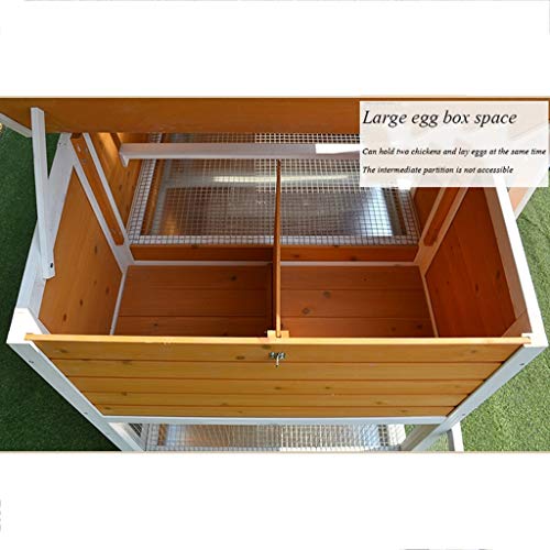 AIOEJP Hühnerstall Hühnerstall Hühnerstall Kaninchenstall Arche Coup Run Nistkasten Holz Kaninchen Schweinenstall… – Bild 6