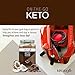 Ketologie Collagen Keto Shake (Chocolate Fudge) - with Coconut Oil, Grass Fed Hydrolyzed Collagen Peptides Type I & III, Low Carb High Fat, Lactose Free, Gluten Free, Soy Free, 2.38lbs