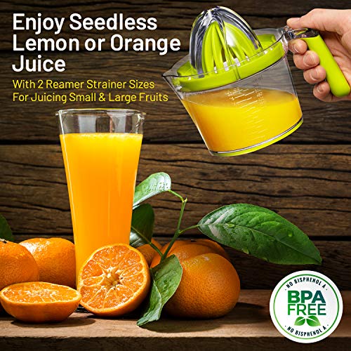 Eurolux 4in1 Manual Citrus Juicer with Swiss Made Fruit Knife