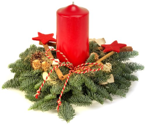 dicke 10 cm Kerze rote Stumpenkerze 250 x 100 mm matte Oberfläche