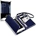 iPhone 7 Cover - Terrapin iPhone 7 Women's Case - Trifold Wallet Clutch Cover - Polka Dot Interior - Card Slots - Money Pocket - Wristlet - Navy Blue