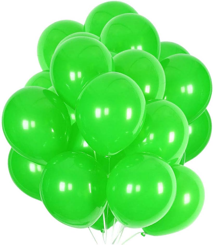 12 Inch Green Balloons Latex Party Balloons,Pack of 50