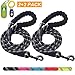 ladoogo 2 Pack 5 FT Heavy Duty Dog Leash with Comfortable Padded Handle Reflective Dog leashes for Medium Large Dogs