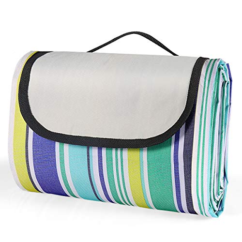Picnic Blanket, Cakie Extra Large Outdoor Sand Proof and Waterproof Portable Beach Mat for Camping Hiking Festivals