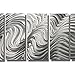 Silver Contemporary Metal Wall Art Sculpture - Multi Panel Metal Decor by Jon Allen - Hypnotic Sands
