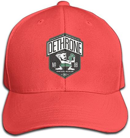 ZOENA Conor Mcgregor Cotton Hats Trucker Snapback Hat For Outdoor Sports Red