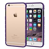 iPhone 6s Plus Case, roocase iPhone 6 Plus Slim Fit Bumper (Open Back Design) with Corner Edge Protection [Chain Bumper] Case Cover for Apple iPhone 6 Plus / 6s Plus (2015), Purple