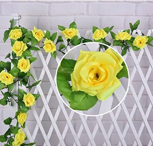 Silk Roses Ivy Vine With Green Leaves For Home Wedding Decoration