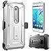 Moto X Pure Edition Case, SUPCASE [Heavy Duty] Belt Clip Holster Case for Motorola Moto X Style /Pure Edition 2015 [Unicorn Beetle PRO] Rugged Protective Cover /Builtin Screen Protector (White/Gray)
