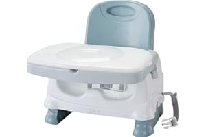 Fisher-Price Portable Baby & Toddler Dining Chair, Healthy Care Deluxe Booster Seat, Travel Gear with Dishwasher Safe Tray