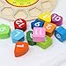Toyssa Wooden Teaching Shape Sorting Clock Educational Toys Games for Kids 3 Years Old