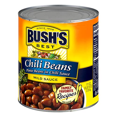 (6 Pack) BUSH'S Pinto Beans in a Mild Chili Sauce, 111 oz.