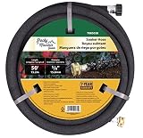 Rocky Mountain Goods Soaker Hose - Heavy duty rubber - Saves 70% water - End cap included for additional hose connect - Great for gardens/flower beds - Reinforced fittings (50-Feet by 5/8-Inch)