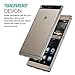 Huawei P8 Case - MoKo Halo Series Back Cover with TPU Cushion Technology Corners + Clear Back Panel Bumper Cover for Huawei P8 5.2 Inch Smartphone 2016 Release, Crystal CLEAR