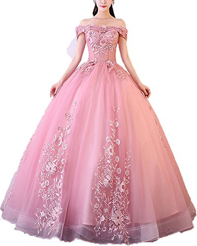 off shoulder blush pink dress