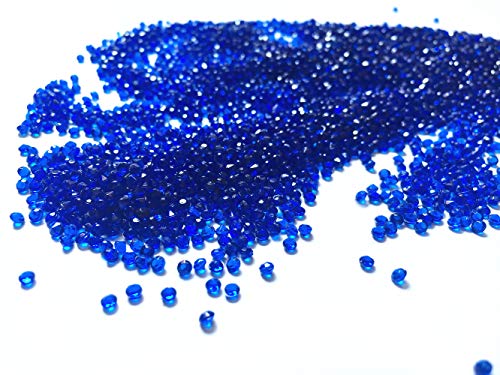 2.5mm Acrylic Color Faux Round Diamond Crystals Treasure Gems for Table Scatters, Vase Fillers, Event, Wedding, Arts & Crafts (10000 pcs) (Royal Blue)